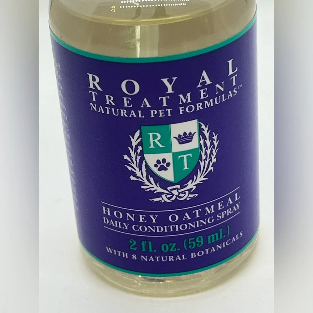 Royal Treatment Honey Oatmeal Daily Conditioning Spray for Pets 58mL Natural New